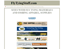 Tablet Screenshot of flytyingstuff.com